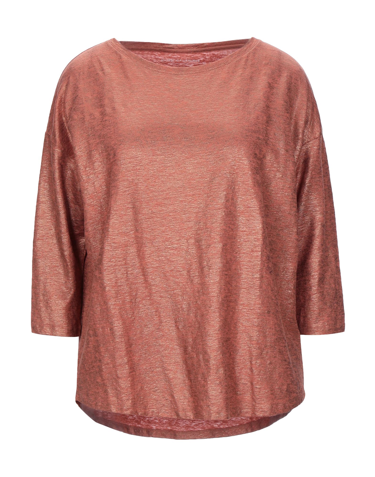 MAJESTIC FILATURES T-shirts Damen Rostrot von MAJESTIC FILATURES