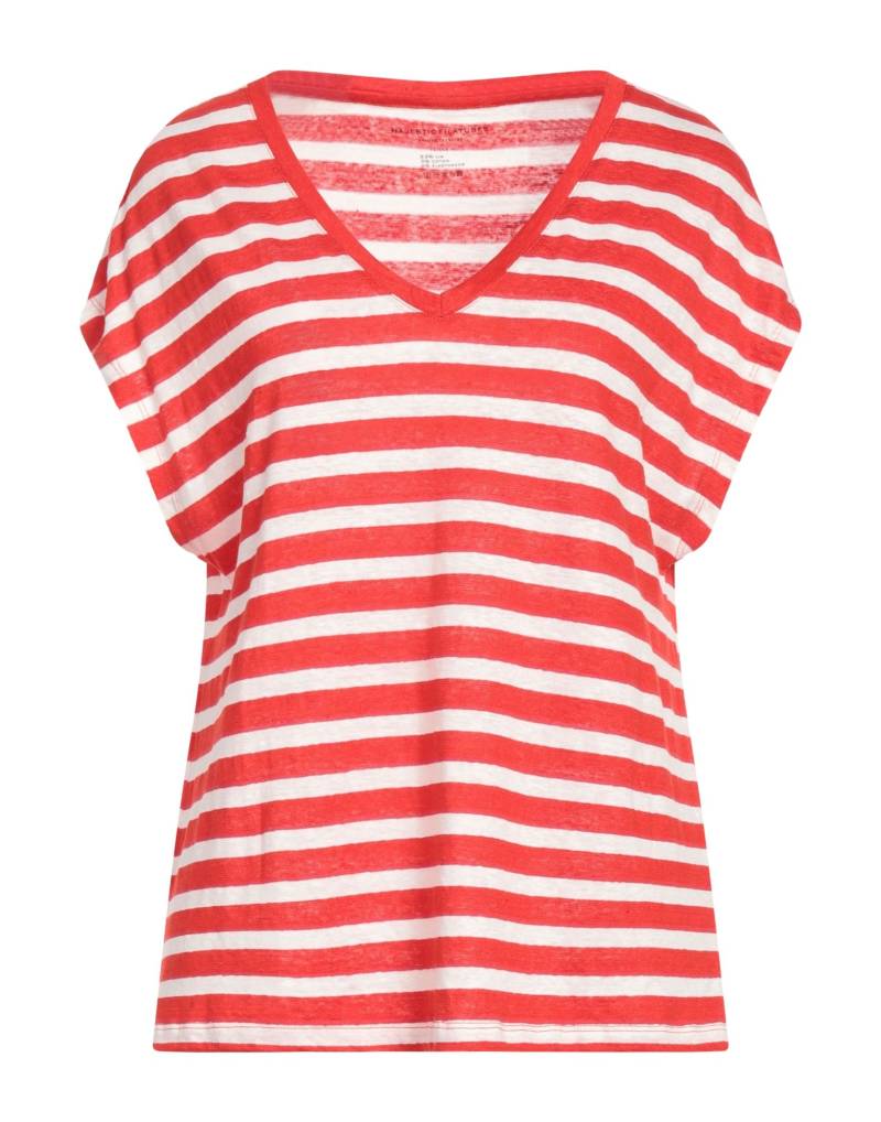 MAJESTIC FILATURES T-shirts Damen Rot von MAJESTIC FILATURES