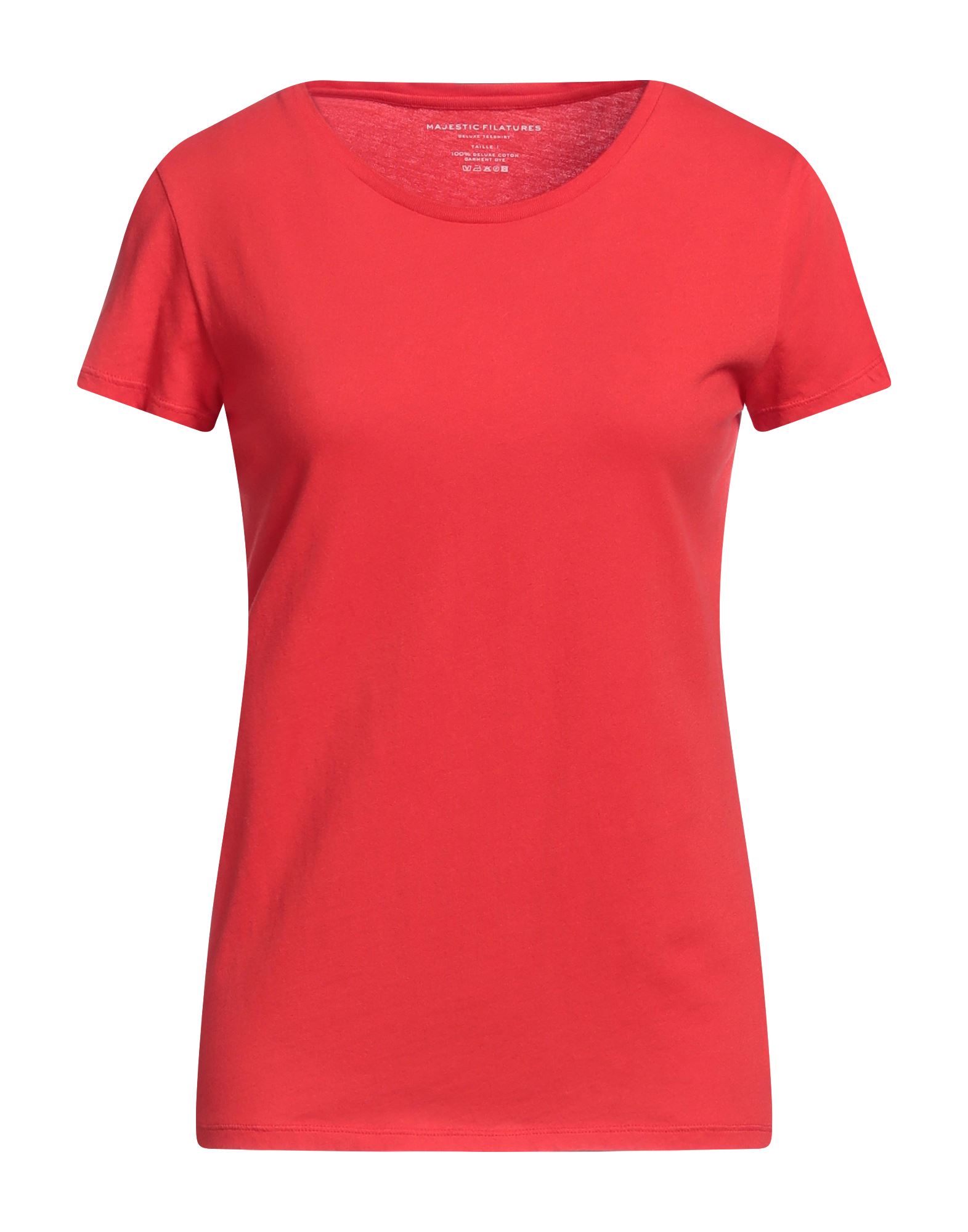 MAJESTIC FILATURES T-shirts Damen Rot von MAJESTIC FILATURES