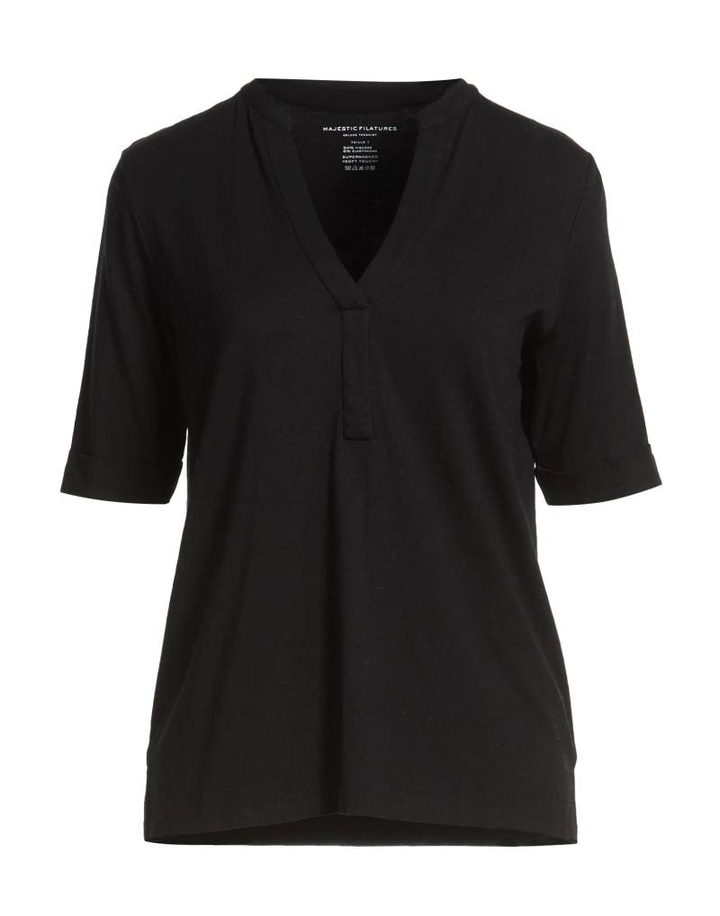 MAJESTIC FILATURES T-shirts Damen Schwarz von MAJESTIC FILATURES