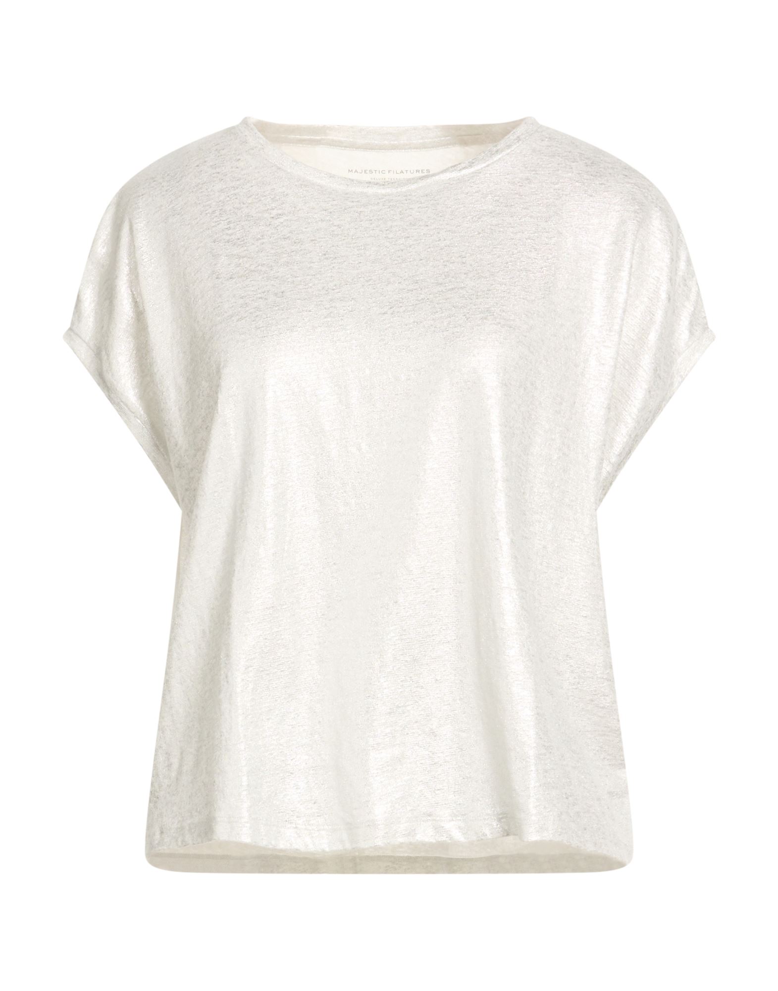 MAJESTIC FILATURES T-shirts Damen Silber von MAJESTIC FILATURES