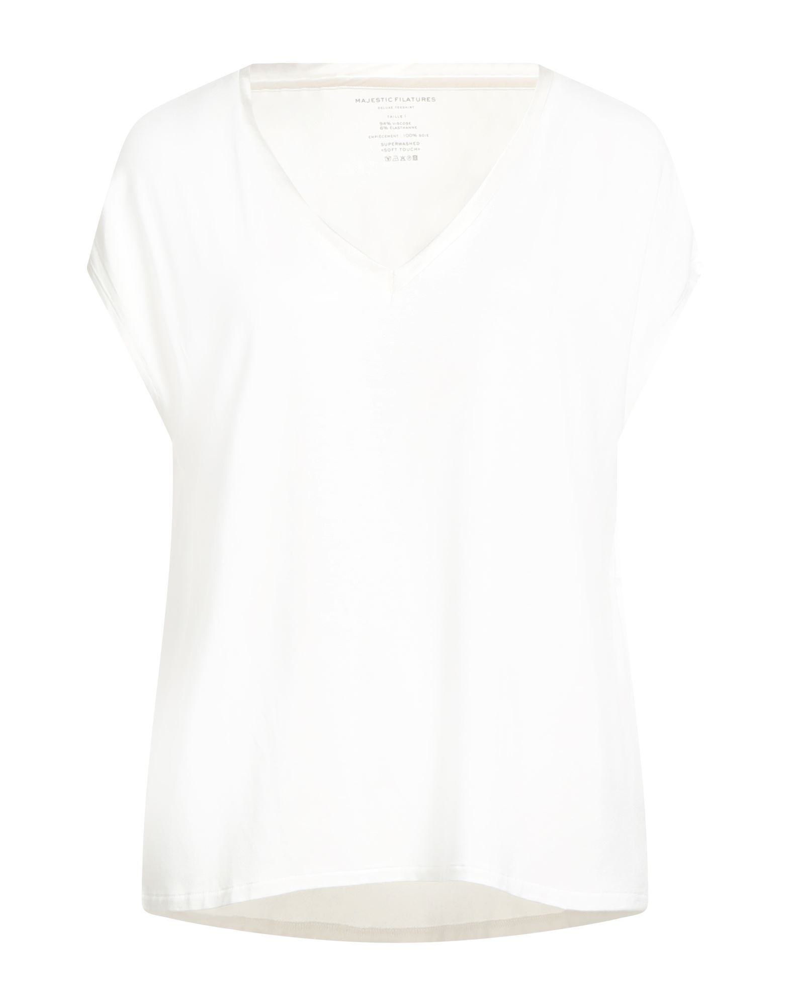MAJESTIC FILATURES T-shirts Damen Weiß MAJESTIC FILATURES T-shirts Damen Weiß von MAJESTIC FILATURES