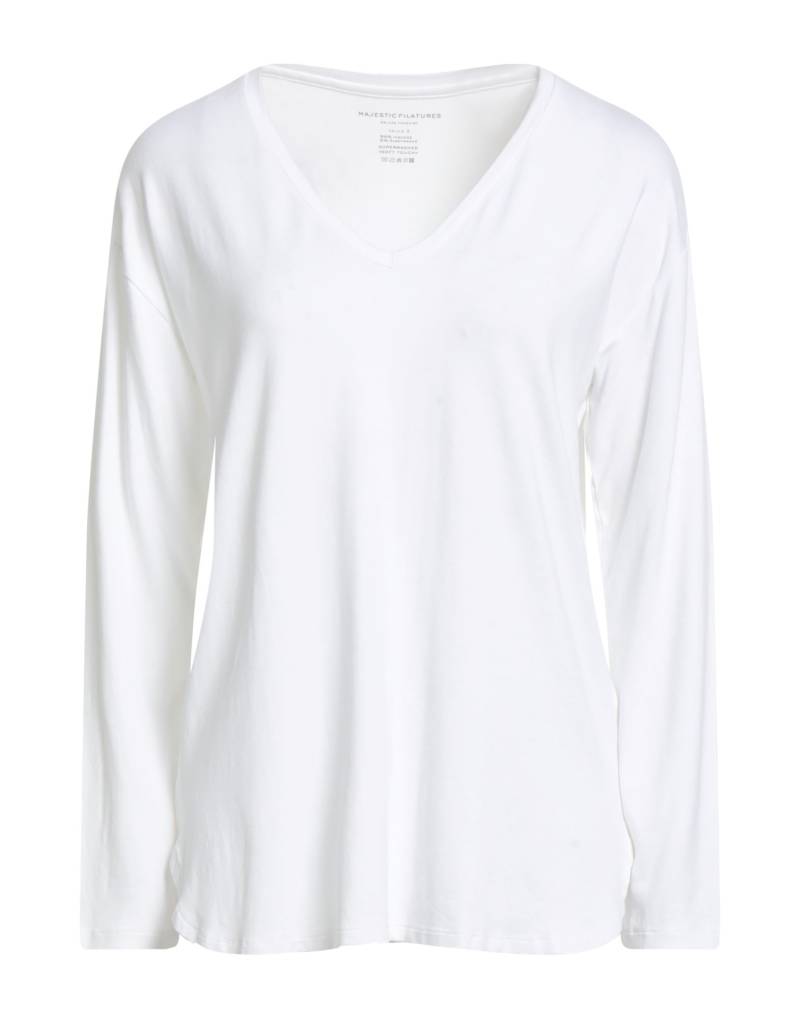 MAJESTIC FILATURES T-shirts Damen Weiß von MAJESTIC FILATURES