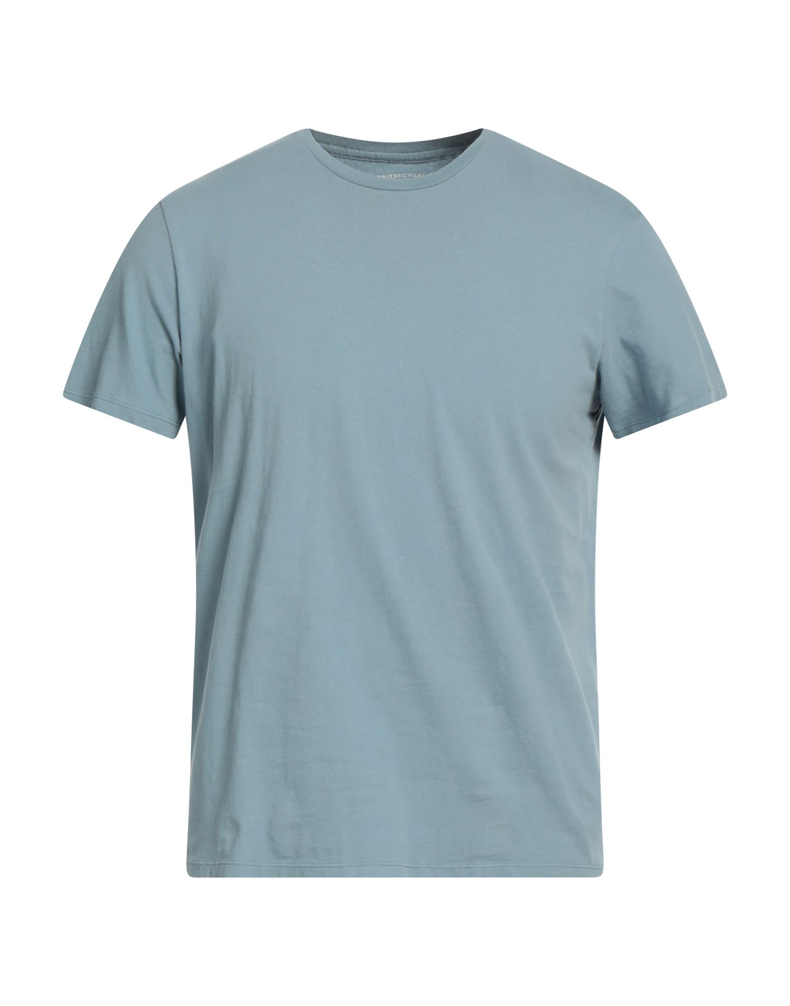 MAJESTIC FILATURES T-shirts Herren Hellblau von MAJESTIC FILATURES