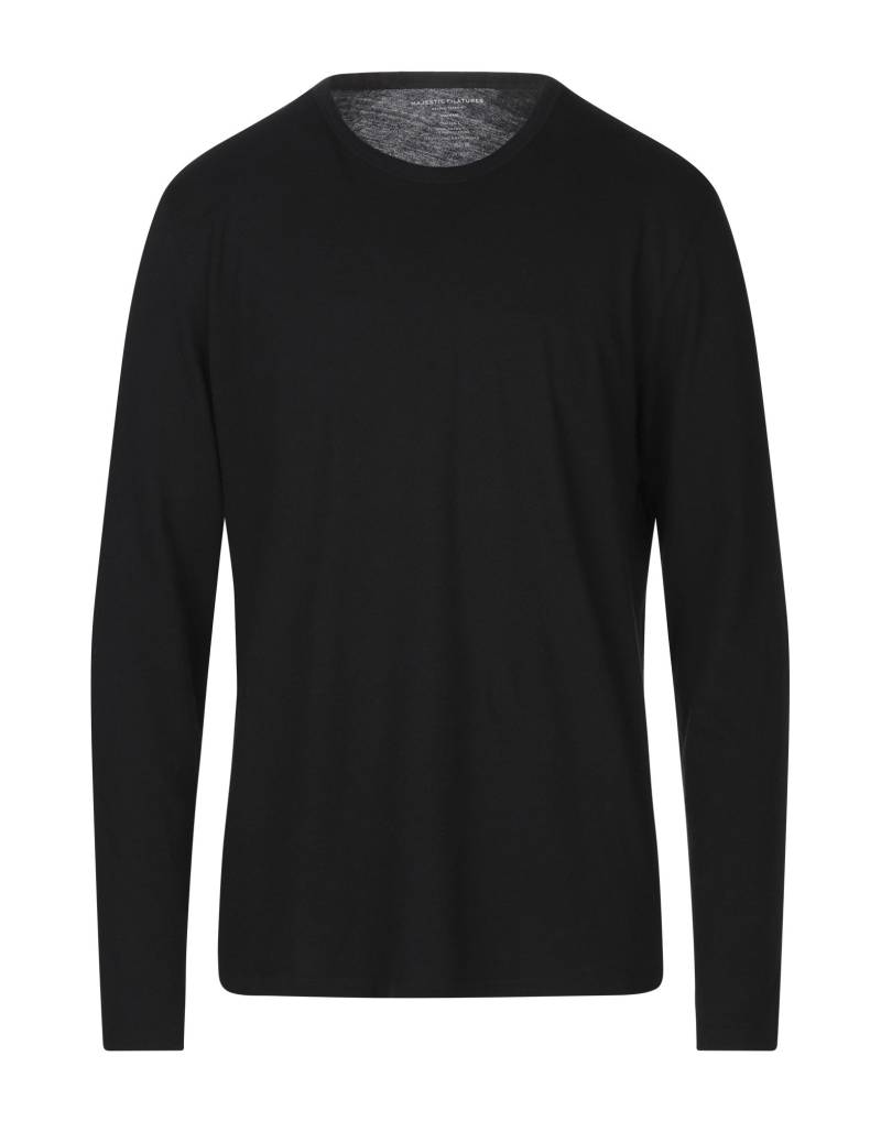 MAJESTIC FILATURES T-shirts Herren Schwarz von MAJESTIC FILATURES