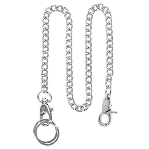 MAJORMENCH 1 Stück Hängende Taschenuhrkette Metall Silberne T Buckle Kette für Kleidung Stilvolles Accessoire für Männer und Frauen für DIY Projekte von MAJORMENCH