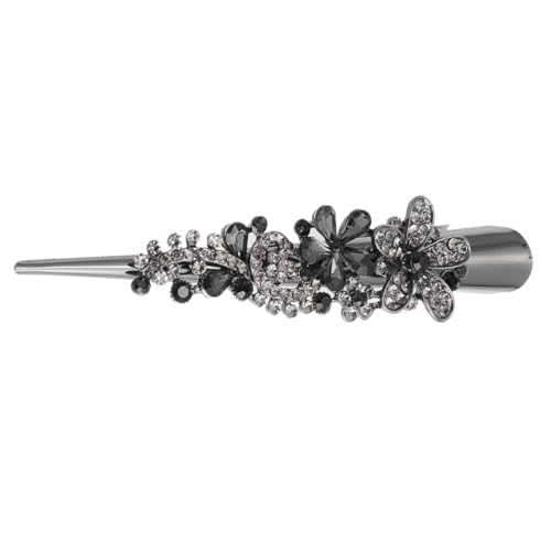 MAJORMENCH 1 Stück Retro Entenschnabel Clip mit Strass für Damen Haarschmuck Haarspange Haarklammer für Haarstyling und Pflege Leicht und Tragbar Design von MAJORMENCH