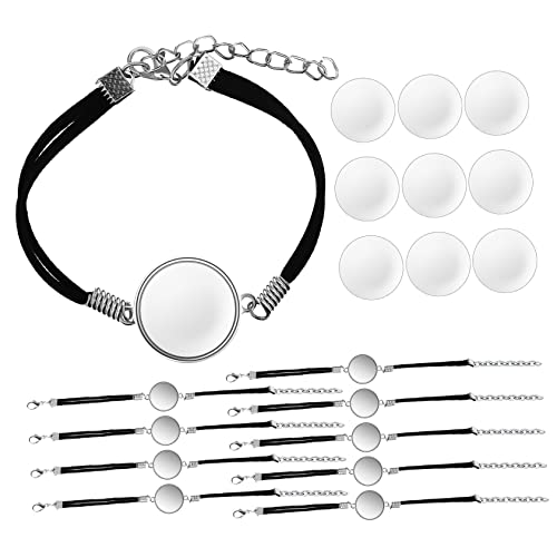 MAJORMENCH 10stücke Leere Armreifen Armbänder Glas Cabochons Diy Armbänder Diy Material Für Armbandherstellung von MAJORMENCH