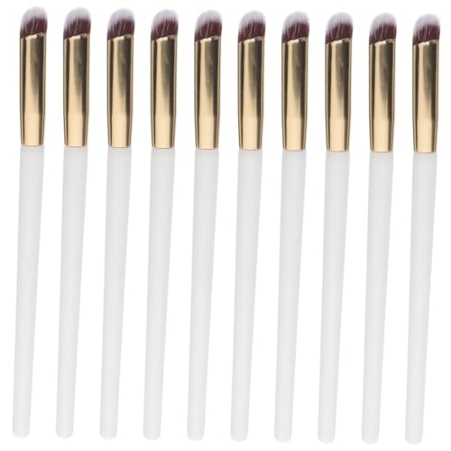 MAJORMENCH 10 Stück Teiliges Concealer Pinsel Schräger Augen Makeup Pinsel Hautfreundlich Langlebig für Abdeckung von Augenringen Vielseitig Einsetzbar für Concealer Lippenstift Lidschatten von MAJORMENCH