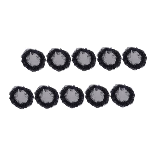 MAJORMENCH 10 Stück Teiliges Elastisches Haarnetz mit Spitzenrand Unsichtbarer Haarknotenhalter für Damen Sicherer Sitz Atmungsaktiv und Vielseitig für Ballett Hochzeit Alltag Geeignet von MAJORMENCH