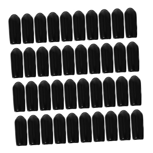 MAJORMENCH 100 Stück Haarband Endkappen Gummikappen für Haarreifen DIY Zubehör Schutzkappen für Haarspangen Endstücke Groß Breit für Komfortablen und Verletzungsschutz von MAJORMENCH