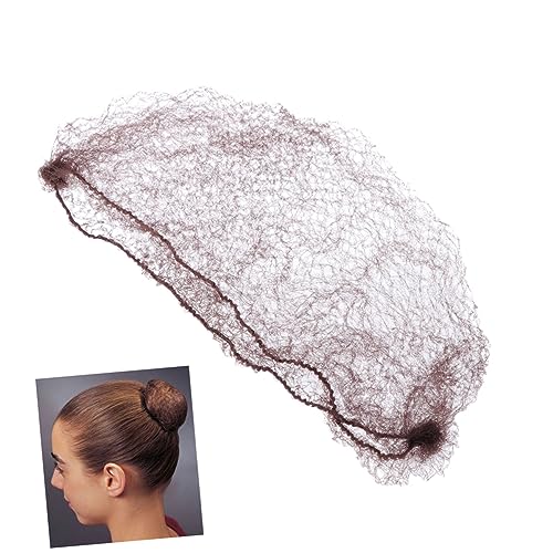 MAJORMENCH 100stücke Haarnetze Wiederverwendbar Unsichtbares Elastisches Netz Für Frauen Und Mädchen Verkleidungszubehör Atmungsaktiv Und Leicht Kaffee von MAJORMENCH