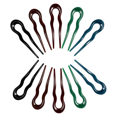 MAJORMENCH 10stücke u Form Haargabeln Für Frauen Mädchen Haarstäbchen Französische Haarnadeln Für Dutts Hochsteckfrisur Haarschmuck Zubehör von MAJORMENCH