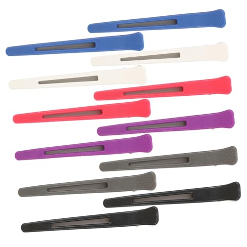 MAJORMENCH 12 Stück Teiliges Haarklammer Robustem Kunststoff Leichte Rutschfeste Duckbill haarspangen für Damen für Friseursalons Professionelles Styling Haarschmuck für Zufällige Farbe von MAJORMENCH