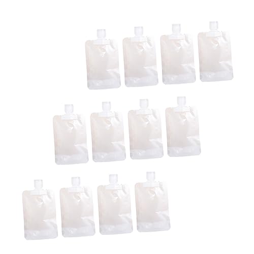 MAJORMENCH 12 Stück Teiliges Reise mit Nachfüllbaren Auslaufsicheren Kosmetikbeuteln aus Halbtransparentem Mattem Organizer für Shampoo Lotion und Hautpflege Unterwegs von MAJORMENCH