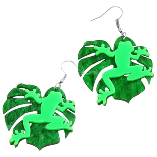 MAJORMENCH 1Paar Froschohrringe für Frauen Witzige Dangle Ohrringe Hochwertigem Material Leicht Perfektes Ohrzubehör für Frauen für Freizeit Partyoutfits von MAJORMENCH