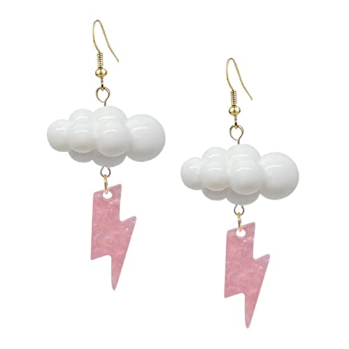 MAJORMENCH Wolken-ohrringe Mit Baumelnden Tropfen Acryl-ketten-ohrhänger Für Frauen Und Mädchen Trendiger Wetter-schmuck Für Partys Und Alltag von MAJORMENCH