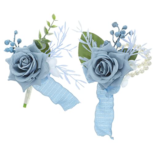 MAJORMENCH 1Satz Falsches Blumenarmband Set Dekorative Corsage für Hochzeiten Abschlussbälle Feiern Kunstblumen Zartem für Bräutigame Brautjungfern MAJORMENCH 1Satz Falsches Blumenarmband Set Dekorative Corsage für Hochzeiten Abschlussbälle Feiern Kunstblumen Zartem für Bräutigame Brautjungfern von MAJORMENCH