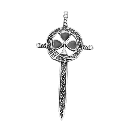 MAJORMENCH Schwertförmige Brosche Für Hemdkragen Retro-anzugkragennadel Legierungskragenclip Modisches Kleidungszubehör Für Taschen Rucksäcke Und Jacken von MAJORMENCH