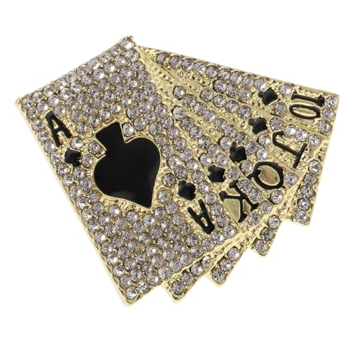 MAJORMENCH 1Stück Mode Brosche Spielkarten Design mit Funkelnden Strasssteinen Dekorativer Anstecknadel für Damen Herren Accessoire für Anlässe MAJORMENCH 1Stück Mode Brosche Spielkarten Design mit Funkelnden Strasssteinen Dekorativer Anstecknadel für Damen Herren Accessoire für Anlässe von MAJORMENCH