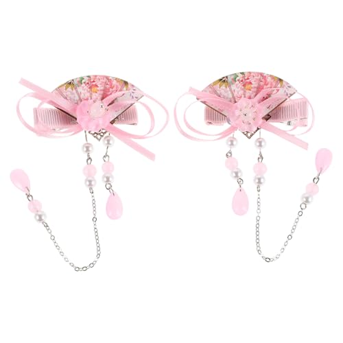 MAJORMENCH 1paar Chinesische Haarnadeln Mit Quasten Für Mädchen Elegante Haaraccessoires Für Und Neujahrsfeiern Langlebige Und Komfortable Haarclips Fächerform von MAJORMENCH
