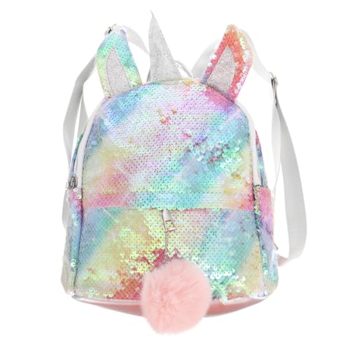 MAJORMENCH 1stück Einzigartiger Einhorn-Rucksack Für Glitzernde Schul Und Reisetasche Mit Verstellbaren Riemen Und Großem Stauraum Für Kreative Persönlichkeiten Und Mädchen von MAJORMENCH