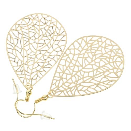 MAJORMENCH 2 Paare Elegante Zierliche Tropfen ohrringe aus Kupfer mit Dekorativem Blattform design Modische Dangle Earrings für Damen Stilvoller Vintage schmuck für Alltag und Festlichkeiten von MAJORMENCH