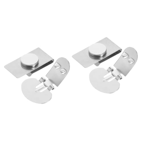 MAJORMENCH 2 Paare Magnetischer Krawattenclip für Herren Unsichtbarer Krawattenhalter mit Magnetverschluss Fixieren und Verhindern von Falten Silber von MAJORMENCH