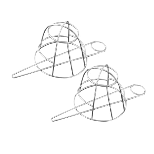 MAJORMENCH 2 Sätze Haarknotenhalter aus Silbernem Metall mit Hohlem Vogelkäfig design Runde Duttspange für Damen Rutschfeste Haarschmuck sticks Vielseitig für Stilvolle und Alltagstaugliche von MAJORMENCH