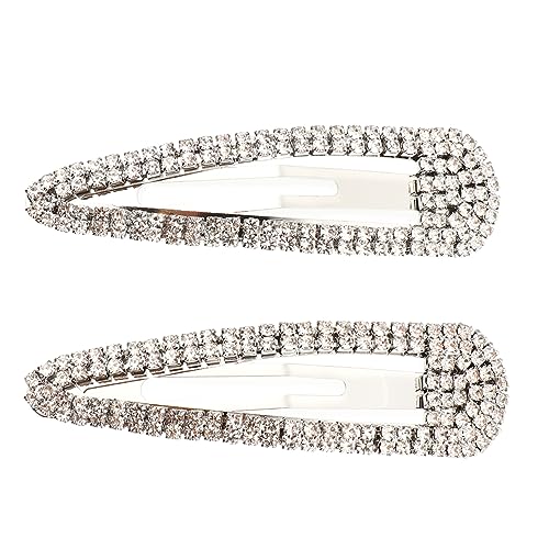 MAJORMENCH 2 Stück Damen Haarspangen Wasserfall Metall Haarklammern mit Strasssteinen Leichte Langlebige Alloy Haarklammern für Dünnes und Dickes Haar Haarschmuck Accessoires von MAJORMENCH
