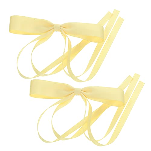 MAJORMENCH 2 Stück Große Haarschleifen Haarspangen für Frauen und Mädchen Doppellagige Spitzen Schleifenclip Haaraccessoire Robuste Metallklammer Geeignet für Hochzeit Party Abschlussball von MAJORMENCH