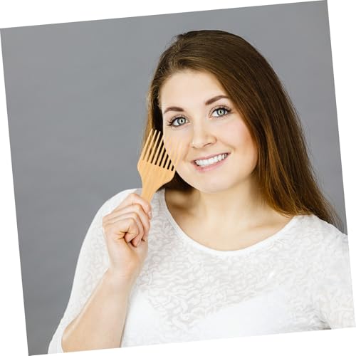 MAJORMENCH 2 Stück Holzkämme aus Langlebigem Nan bambus Praktische Herren Öl haarkämme mit Festem Griff Vielseitig für Styling und Haarschnitt im Salon oder Unterwegs Geeignet von MAJORMENCH