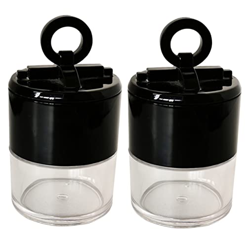 MAJORMENCH 2 Stück Leere Lose Puderbox mit Schwamm Kompakter Make Up Puderbehälter Auslaufsicher Tragbar für Kosmetik als Reise Puderquaste Organizer von MAJORMENCH