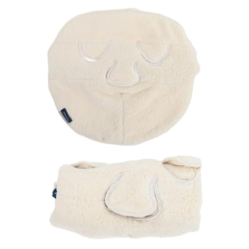 MAJORMENCH 2 Stück Teiliges Gesichtskompressen aus Hochwertigem Korallenfleece Weiches Hautfreundliches Handtuch für Warme und Kalte Anwendungen für Gesichtsmaske Hautberuhigung und von MAJORMENCH