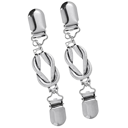 MAJORMENCH 2 Stück Vintage Cardigan Clips Antike Pullover Clips aus Robustem Dekorative Schal und Strickjacken Verschlüsse für Damen Einfach zu Tragen Farbecht und Langlebig von MAJORMENCH