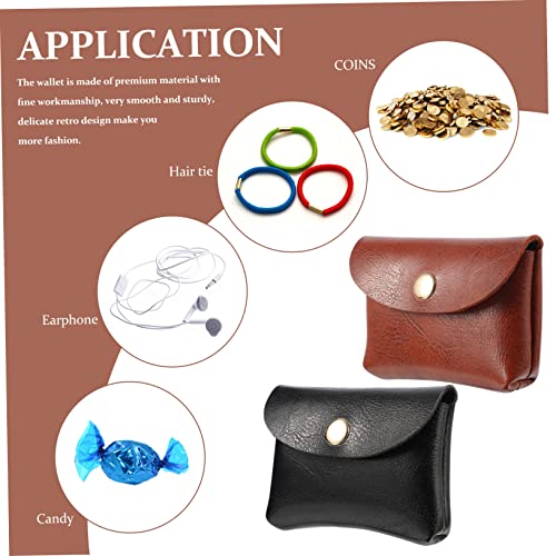MAJORMENCH 2 Stück wasserdichte Mini Geldbörsen aus PU Kompakte Stylische Münztaschen für Damen Multifunktionale Taschen zur Aufbewahrung von Karten und Kleingeld Modisch und Praktisch von MAJORMENCH