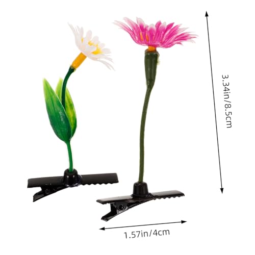 MAJORMENCH 20 Stück Pflanzen Blumen Haarspangen für Mädchen Lustige Bunte Blüten Haarklammern Stabile Clips mit Verstärktem Sockel Vielseitig für Party und Cosplay Niedliche Haarschmuck Deko von MAJORMENCH