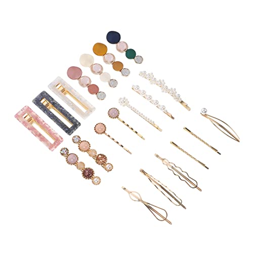MAJORMENCH 20stücke Damen Perlen Clips Acryl Haarspange Mode Haar Zubehör Haar Ornamente von MAJORMENCH