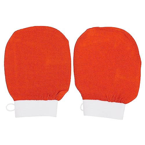 MAJORMENCH 2stücke Badehandschuhe Peelinghandschuhe Für Körperpflege Tragbar Für Männer Und Frauen Duschtücher Badetuchhandschuhe Hautglättung Massagehandschuhe von MAJORMENCH