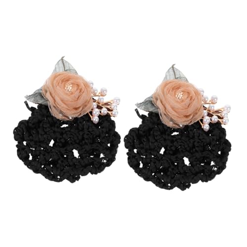MAJORMENCH 2Stücke Haarnetz Clip Haarknoten Abdeckung für Damen Dekorative Haarschmuck Haarspange mit Blumendesign für Partys und Zart und Praktisch MAJORMENCH 2Stücke Haarnetz Clip Haarknoten Abdeckung für Damen Dekorative Haarschmuck Haarspange mit Blumendesign für Partys und Zart und Praktisch von MAJORMENCH