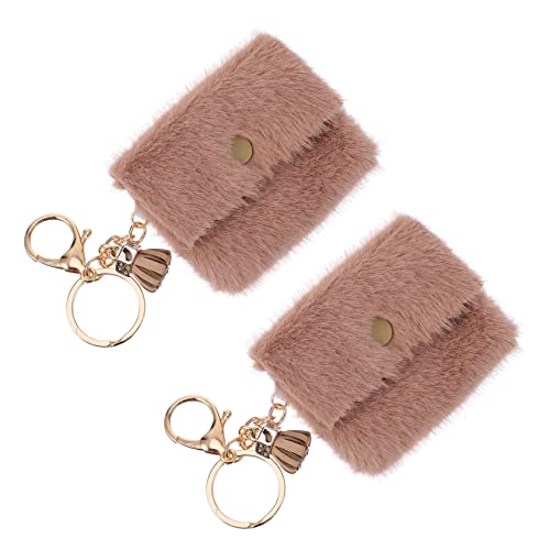MAJORMENCH 2stücke Mini Schlüsselhalter Schlüsselanhänger Mit Münztasche Stilvolle Praktische Schlüssel Dekoration Für Handtaschen Langlebige Metallklammer Für Damen Und Alltagseinsatz von MAJORMENCH