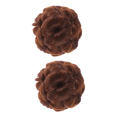 MAJORMENCH 2stücke Blumen-haarklammern Pferdeschwanz-haarspangen Chignon-clips Haarknoten-clips Haargummis Für Damen Rot von MAJORMENCH
