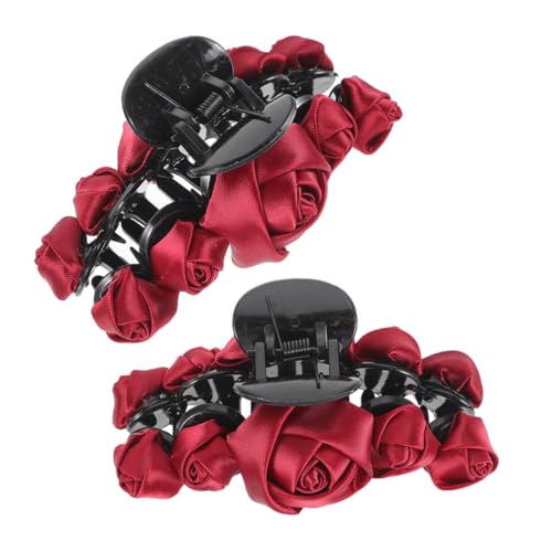 MAJORMENCH 2stücke Damen Haarspange Mit Rosen Haarklammer Für Dickes Und Dünnes Haar Für Valentinstag Und Alltag Robust Und von MAJORMENCH