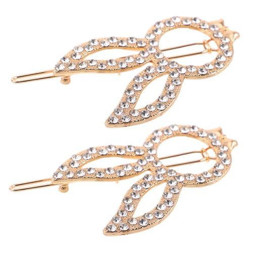 MAJORMENCH 2stücke Elegante Strass-haarspangen Für Frauen Funkelnde Haarschmuck-accessoires Für Feines Haar Für Hochzeiten Und Besondere Anlässe Robuste Konstruktion Und Luxuriöses von MAJORMENCH