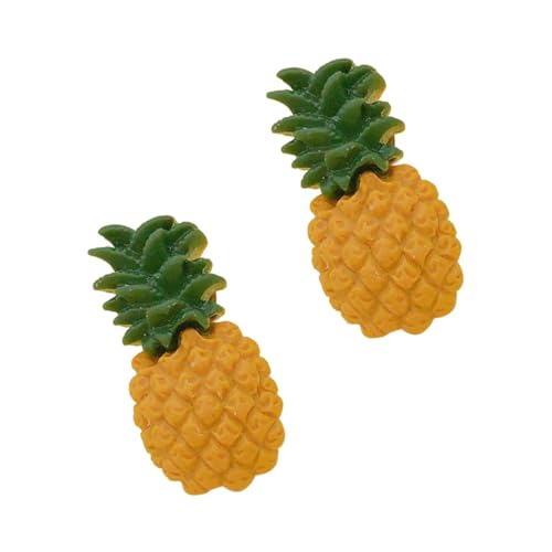 MAJORMENCH 3 Paare Ananas Ohrstecker Fruchtförmige Damen Ohrhänger Modische Ohrschmuck Leicht und Bequem Für Alltag Party Geschenkidee von MAJORMENCH