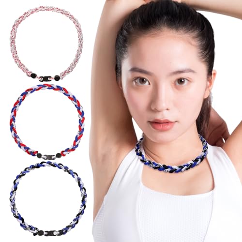 MAJORMENCH 3 Stück Baseball-Halskette Sport flechten Männer geflochtene Halskette Baseball - für Jungen Fan- schmuck Jungs Geflochtenes Seil von MAJORMENCH