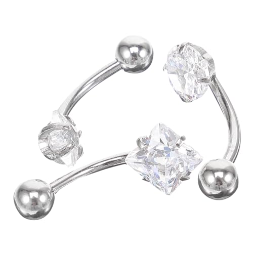 MAJORMENCH 3 Stück Teiliges Bauchnabelpiercing Set aus Chirurgischem Edelstahl mit Zirkonia Modische Nabelringe für Frauen Leicht Langlebig und Hautfreundlich als für Alltagsschmuck MAJORMENCH 3 Stück Teiliges Bauchnabelpiercing Set aus Chirurgischem Edelstahl mit Zirkonia Modische Nabelringe für Frauen Leicht Langlebig und Hautfreundlich als für Alltagsschmuck von MAJORMENCH