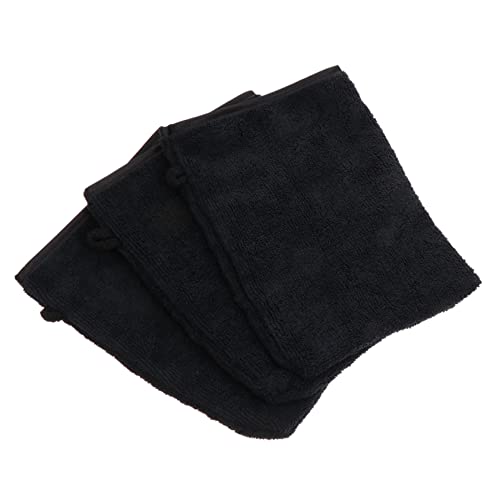 MAJORMENCH 3 Stück Teiliges Mikrofaser Reinigungshandschuhe für Damen Sanfte Peeling und Make Up Entfernung Hautfreundlich Porentief für Gesicht und Reisen Schwarz von MAJORMENCH