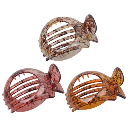 MAJORMENCH 3 Stück Teiliges Runde Dekorative Haarnadeln aus Langlebigem Harz Glatte Oberfläche für Schonenden Griff Modische Haarspangen Damen Geeignet für Alltag Hochzeit Party und von MAJORMENCH