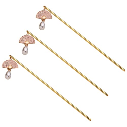MAJORMENCH 3 Stück Vintage Haarnadeln Chinesische Haarstäbe aus Langlebigem Metall für Hochsteckfrisuren für Damen mit Langen Haaren Charmante Haaraccessoires von MAJORMENCH